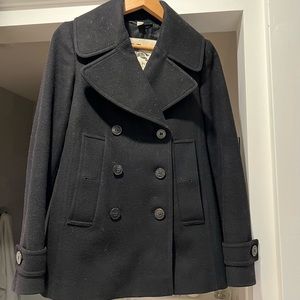 Burberry Black Wool Peacoat 2